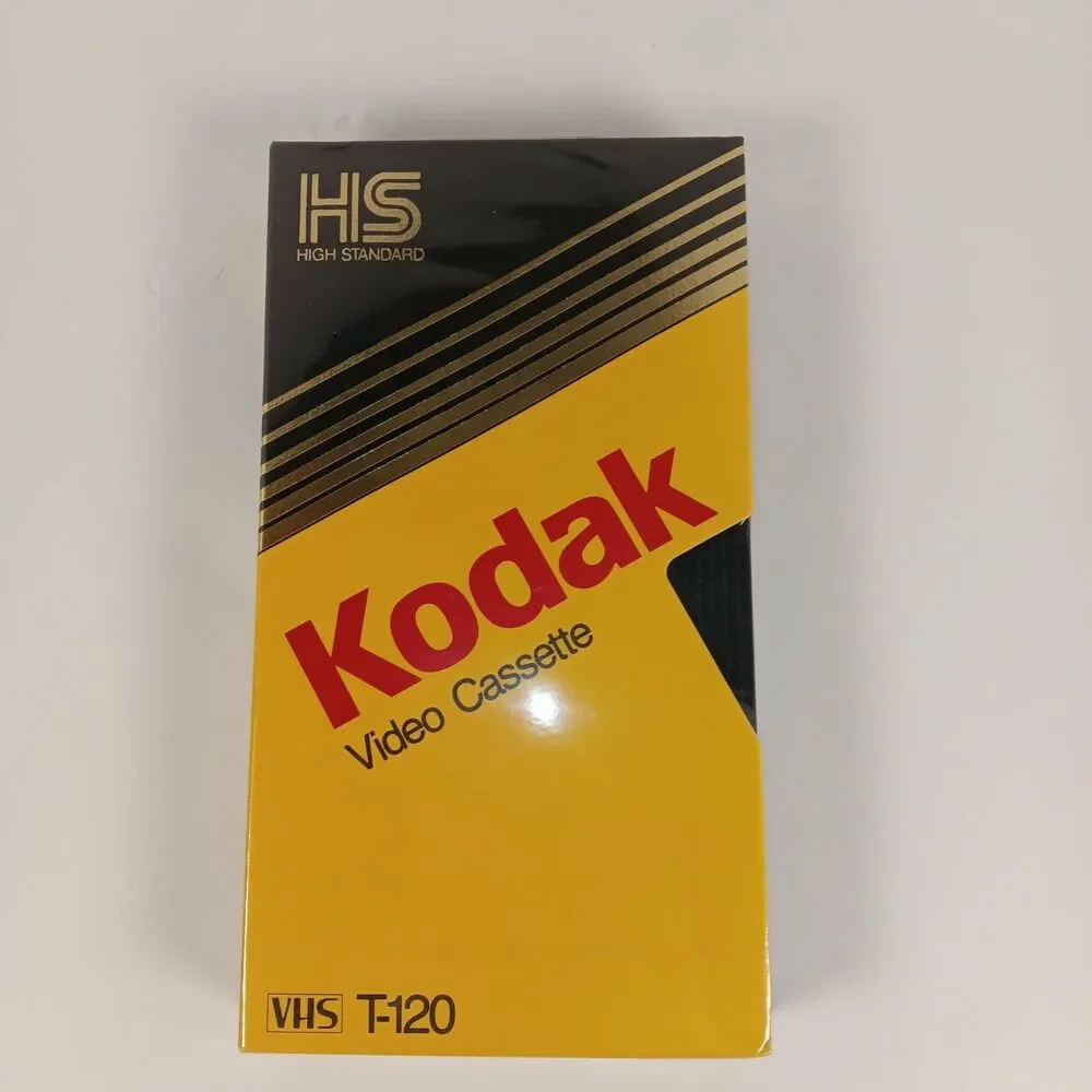 Kodak High Standard T-120 VHS Video Cassette Tape Blank 6 Hours Sealed Vintage